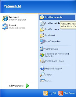documents location default xp texpert windows point then start