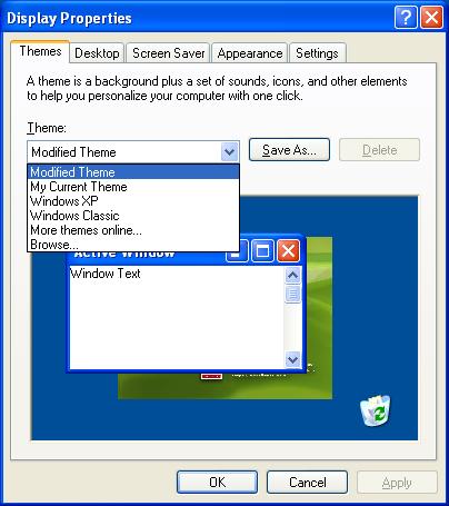 Windows XP Texpert: Windows Classic Theme in Windows XP