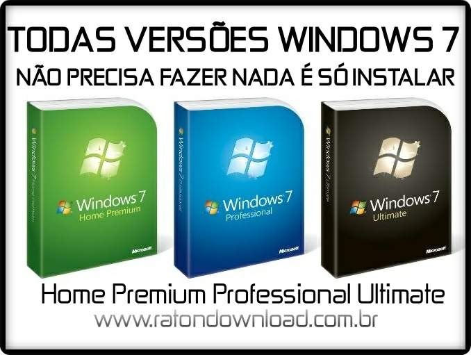 Como baixar windows 7 todas verses PT BR 2017 - YouTube