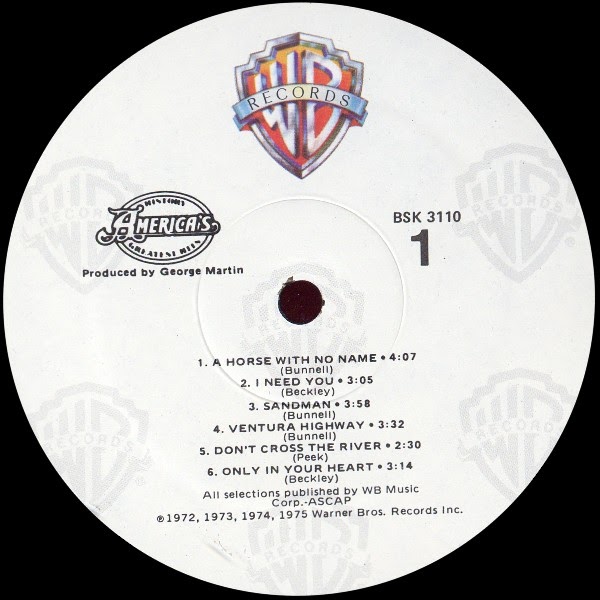 Vinyl Lp Label Scans America History America S Greatest Hits