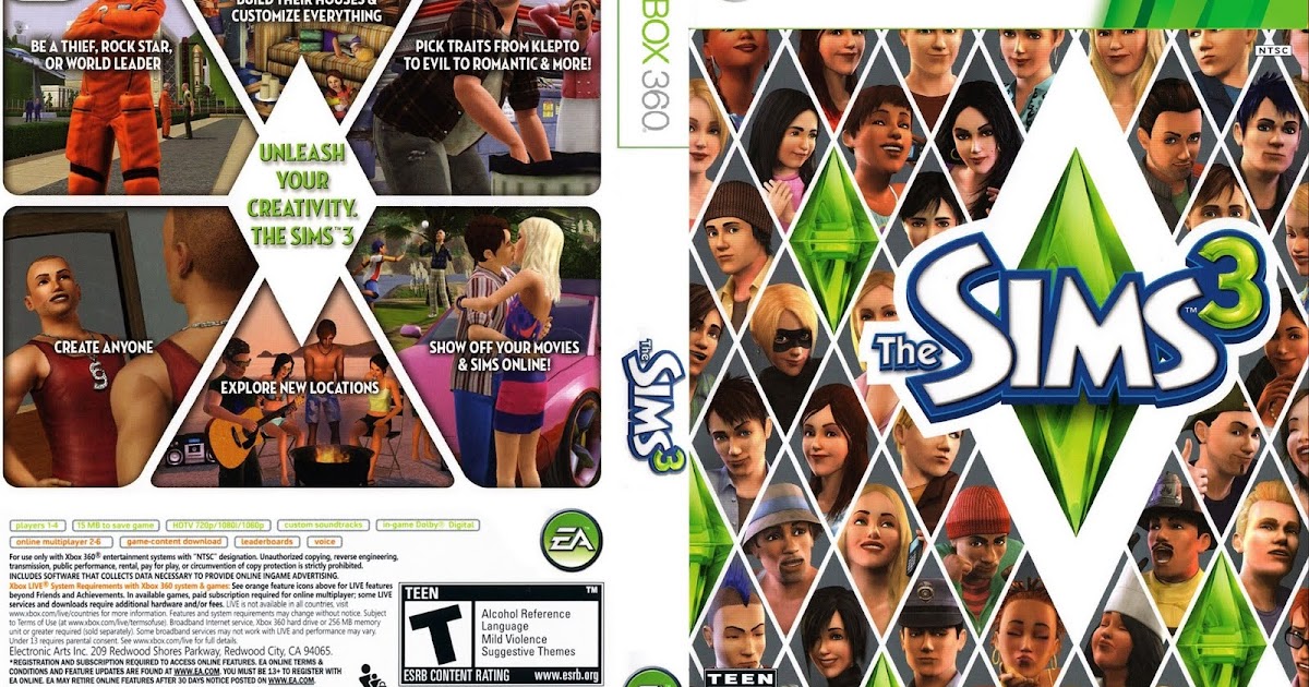 Games Covers The Sims 3 Xbox 360