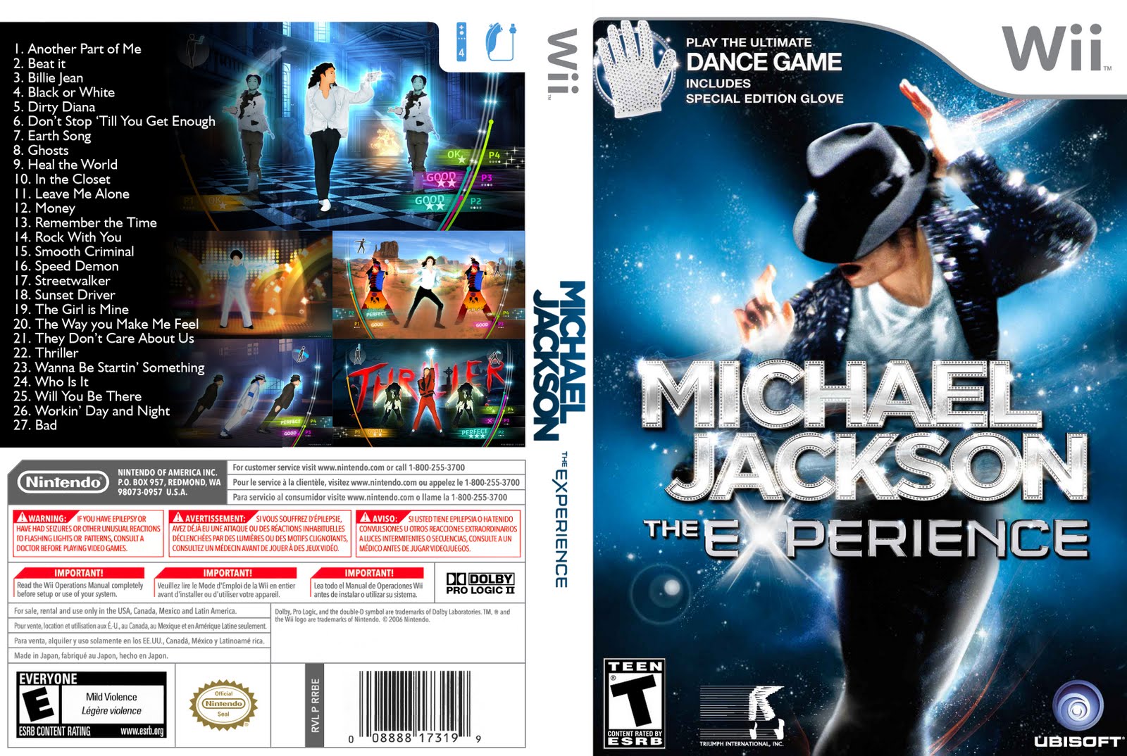 Games Covers Michael Jackson The Experience Wii