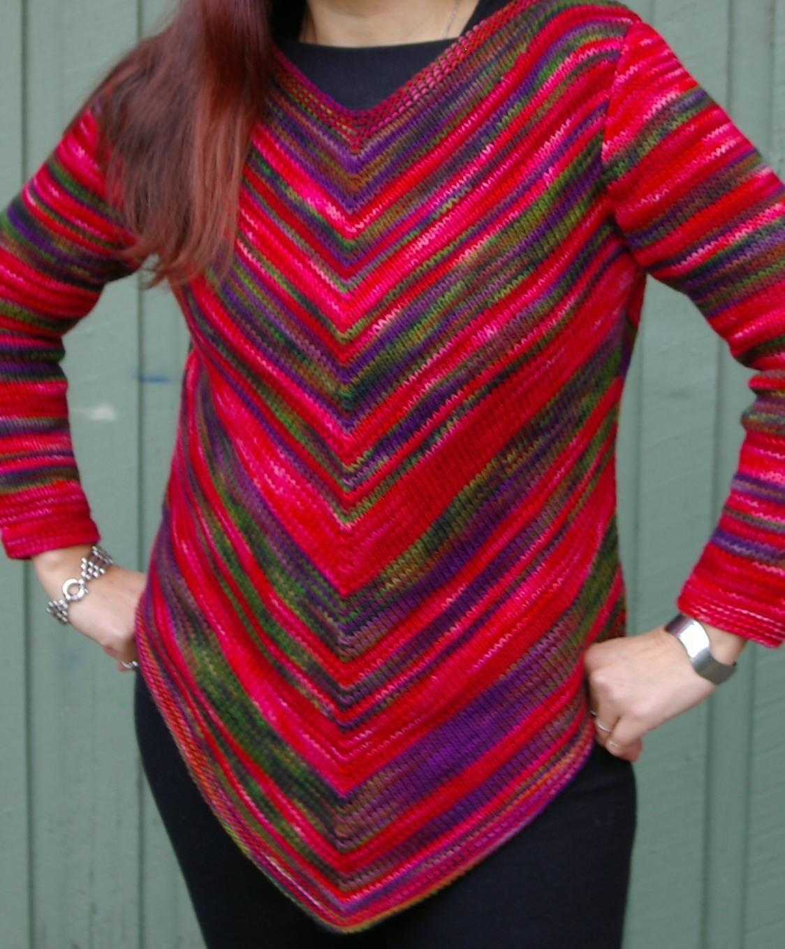 The Potty Knitter Slimming Stripes Pattern