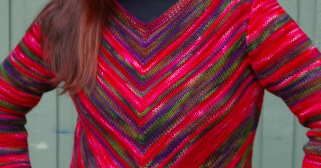 The Potty Knitter Slimming Stripes Pattern