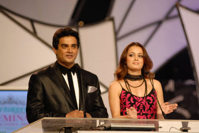 Madhavan and Diya Mirza in Pantaloons Femina Miss India