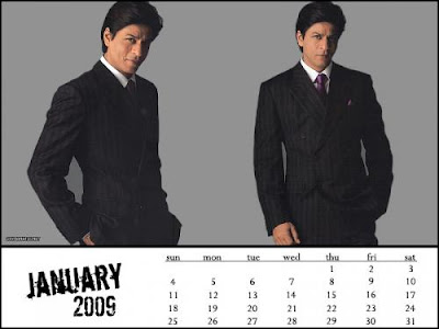 Shahrukh Khan 2009 Calendar