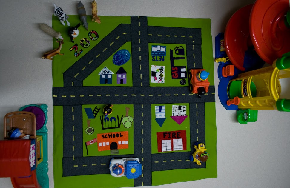 How to.... do something How to make a City Play Mat for toy cars