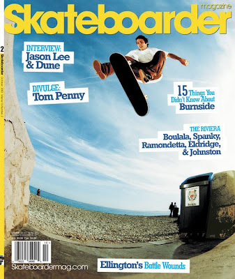 pete eldridge on the cover of skateboarder magazine
