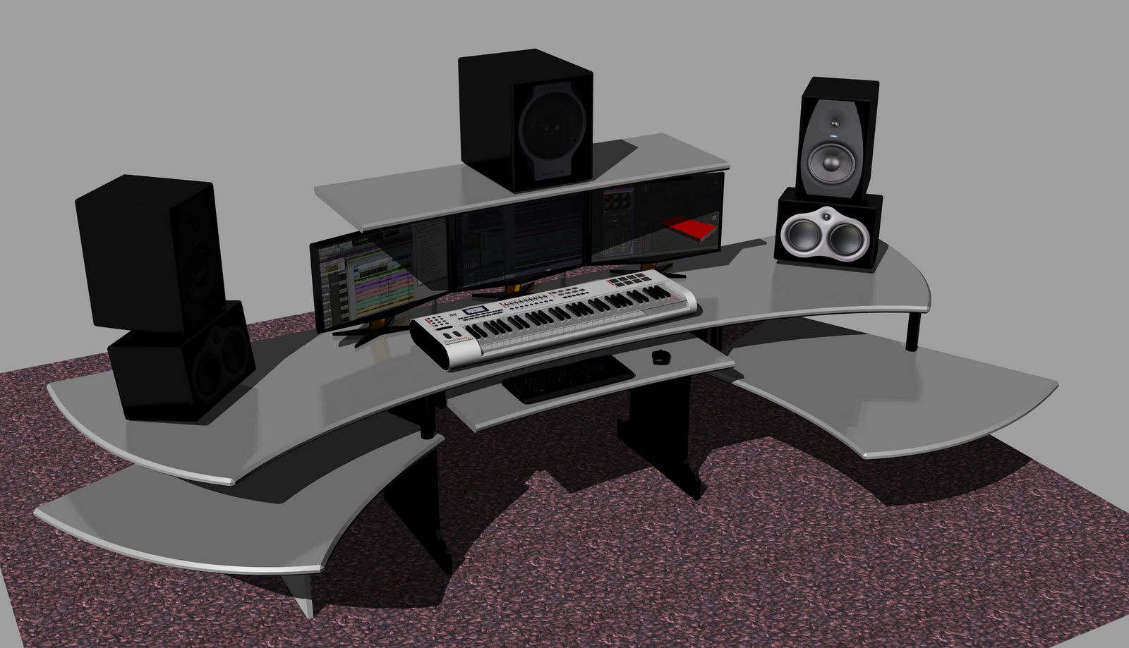Necesito consejo sobre posición de monitores... : Equipo home studio