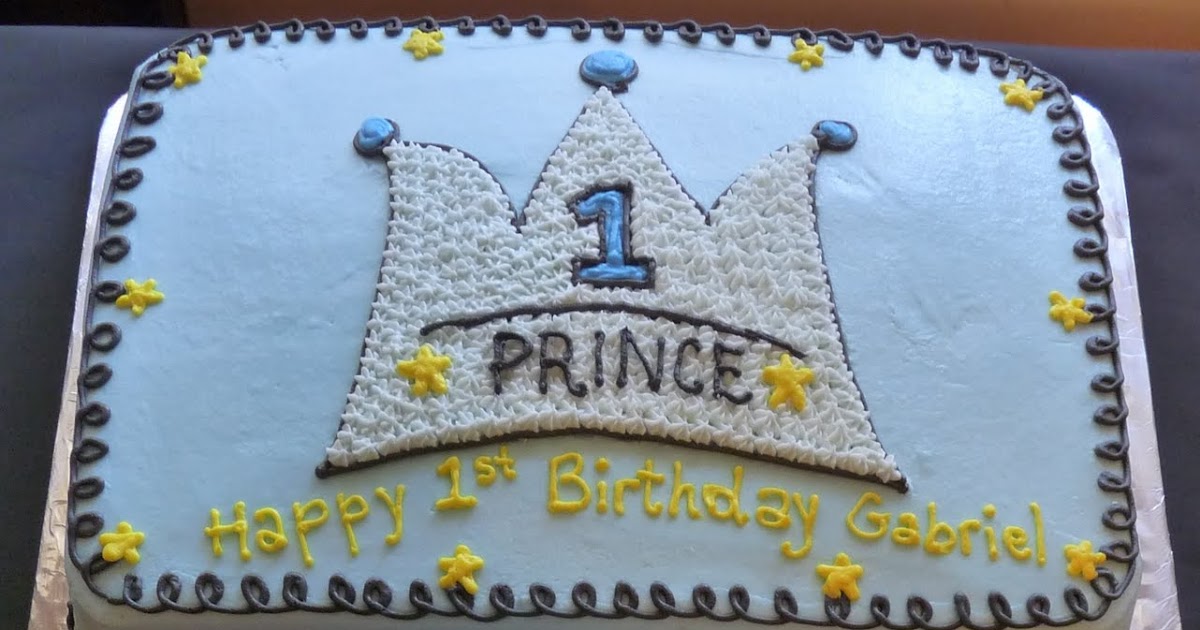 Just Like Grandma's Little Prince Birthday Cake