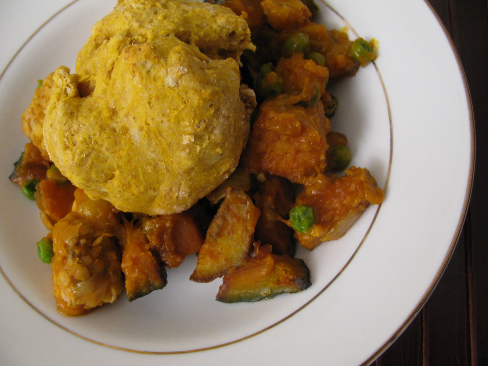 The Ordinary Vegetarian Vegan MoFo 1 Thai Tempeh and Kabocha Pot Pie