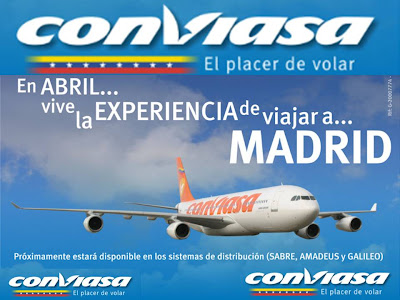 Viajero al día CONVIASA, a partir de abril a MADRID