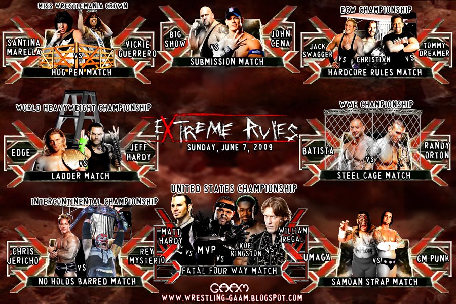 Image result for extreme rules 2009 poster