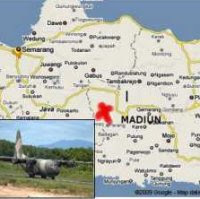 Flight accident in Madiun, East Java