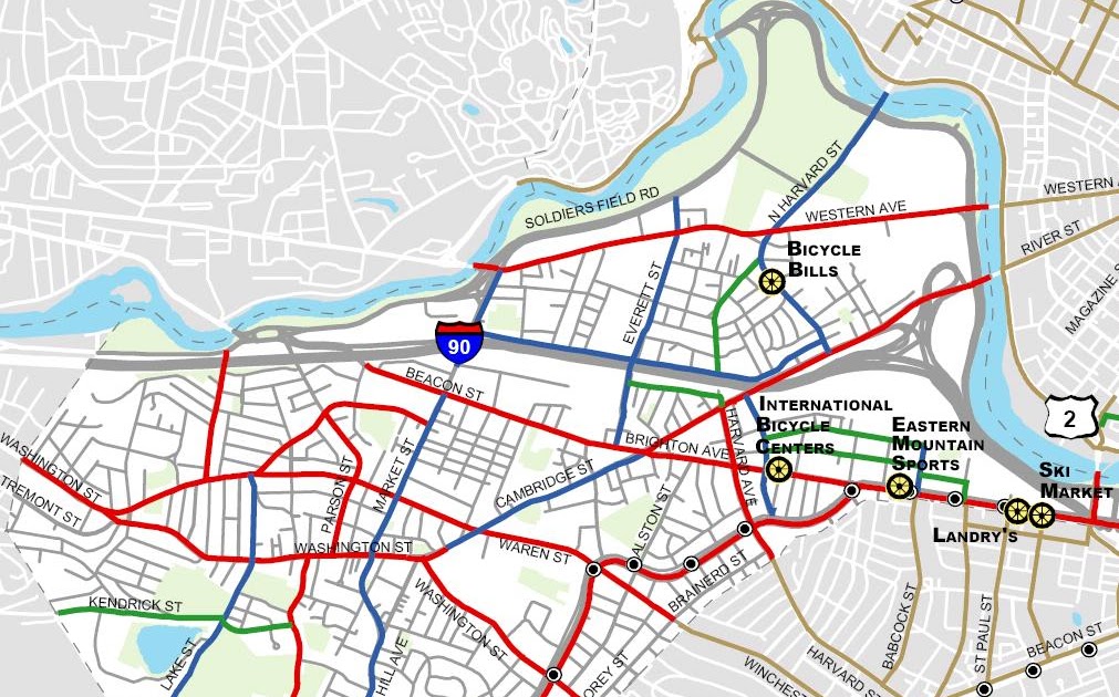 Allston Brighton Community Blog Comment on the Boston Bikes map