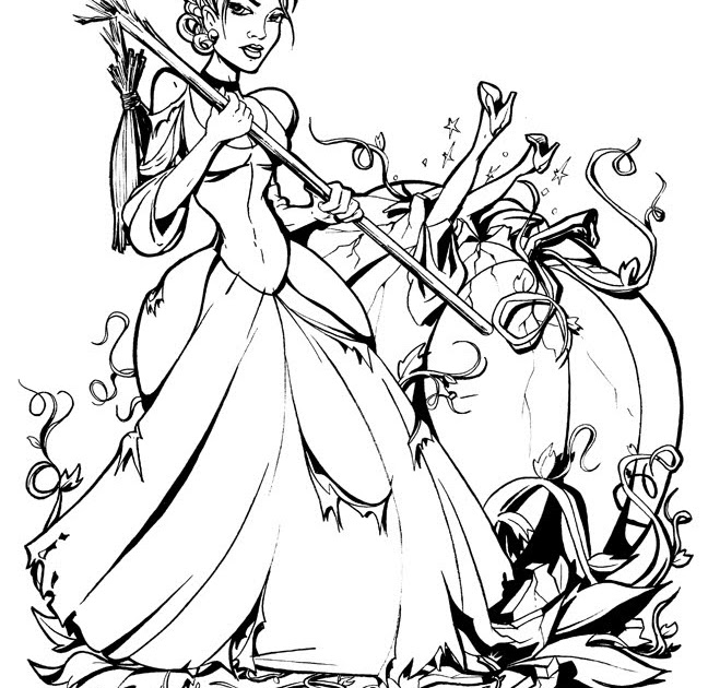 Serkworks: Fairytale Fatales- Cinderella Line Art