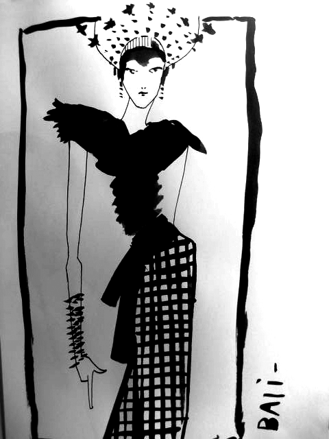 black ink drawings