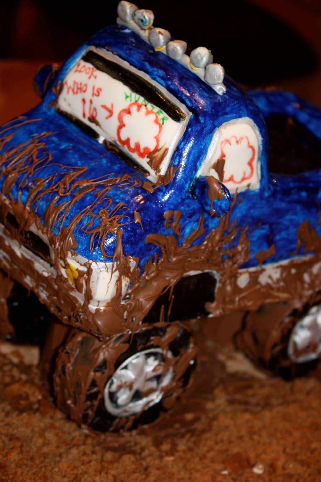 Breezie's Cakes Mudding Truck Cake