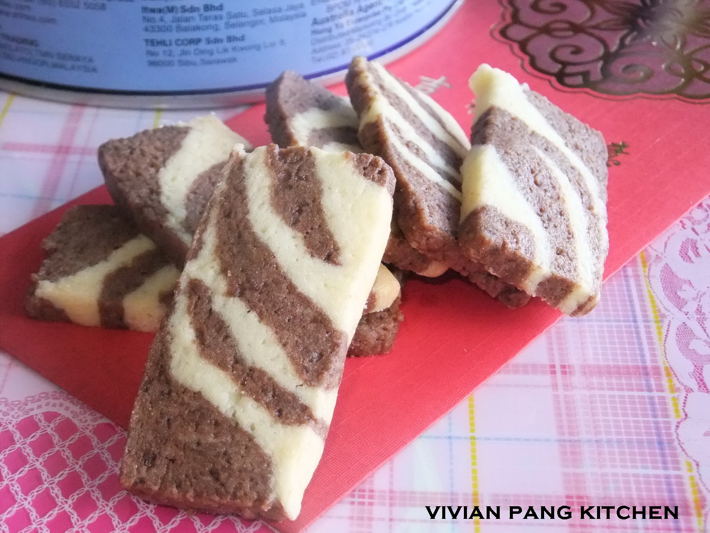 Vivian Pang Kitchen Zebra Cookies