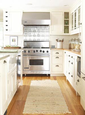 White Tin Backsplash