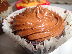 Chocolate cupcake con dark frosting