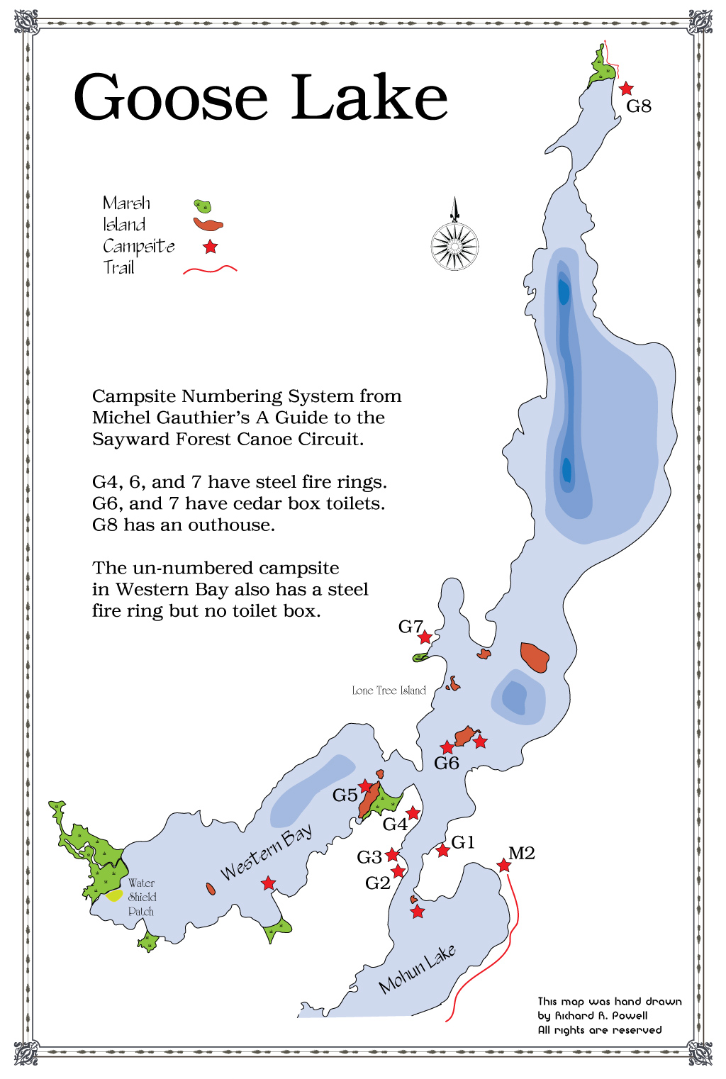Goose Island Campground Map Goose Island Campground Map