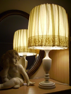 lampa stołowa shabby schic