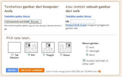 unggah gambar diblog