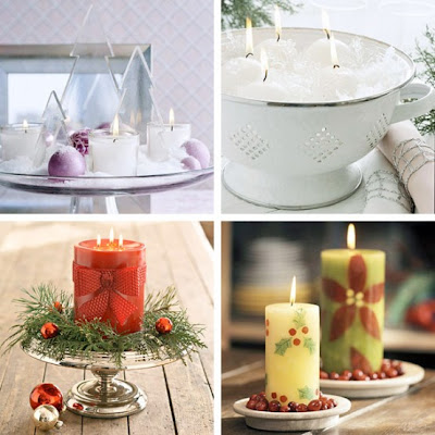 Christmas decoration candles
