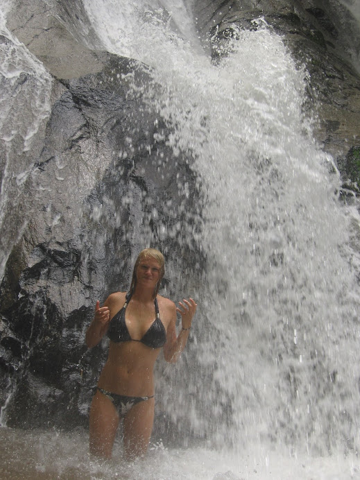 The water fall that we hiked to on our trek!