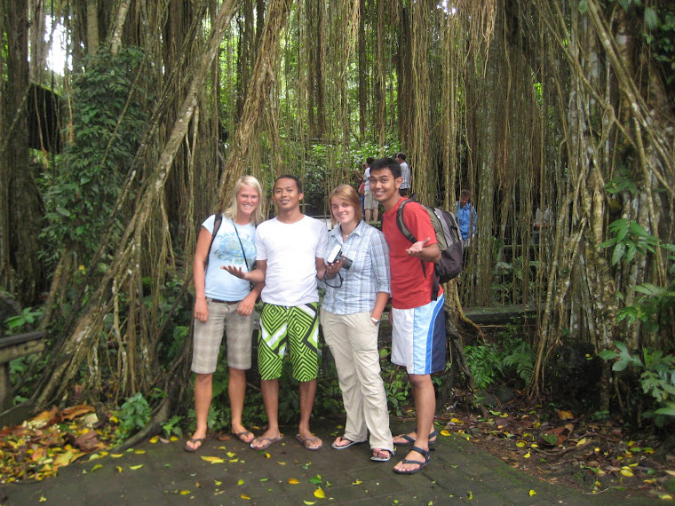 The four of us went to Ubud together