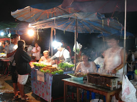 Food Stalls at Bang Wad Reservoir for Loy Krathong