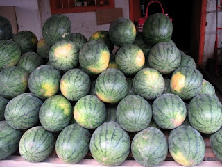 Watermelons for sale in old Phuket Town