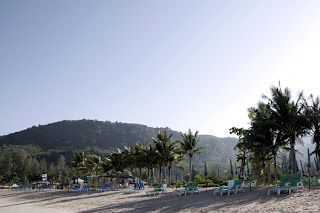 Kamala Beach, early morning shadows