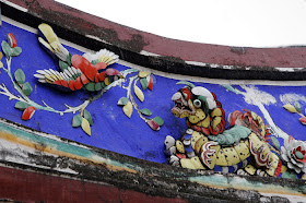 Details on the exterior of the shrine - in need of some restoration work