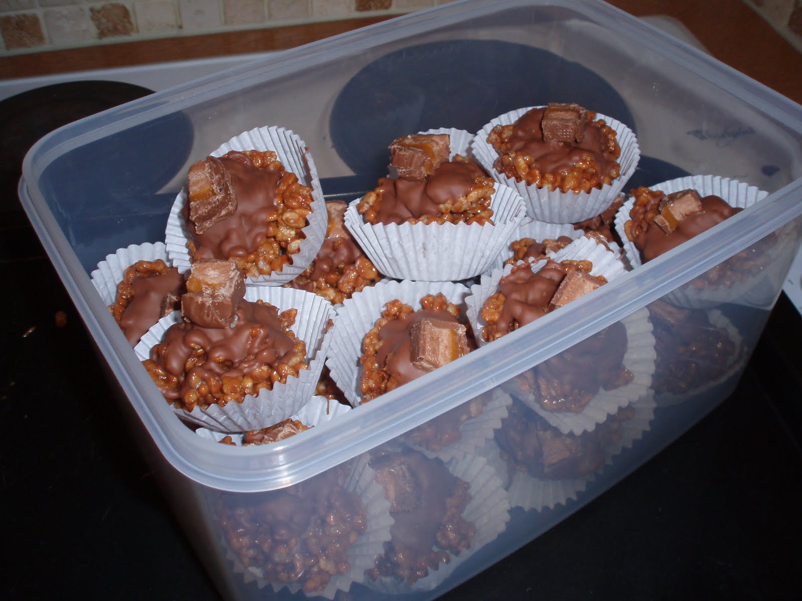 Maria's Gaga Mars Bar Rice Crispy Cakes