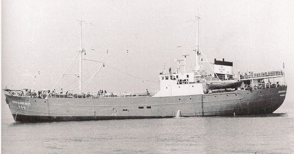 A visita do SANS PEUR, um barco de pesca Britânico de 1945