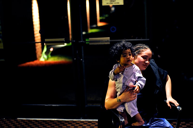 Amateur boxer Roberta Pappas holds her 1 year-old daughter, Aleecia after ... Amateur boxer Roberta Pappas holds her 1 year-old daughter, Aleecia after ...