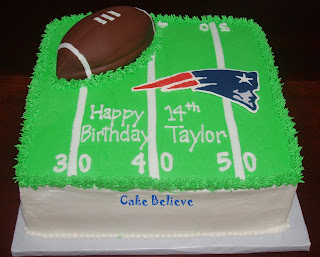 Cake Believe New England Patriots Football Fan