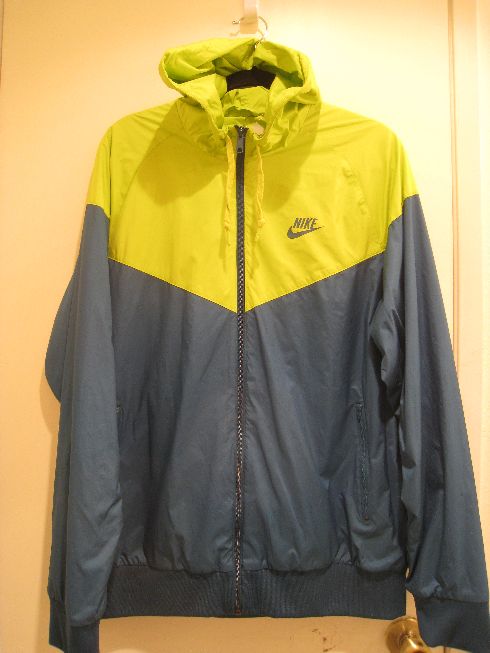 yellow and grey nike windbreaker