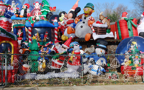 Disney Inflatable Christmas Decorations Photograph Fin