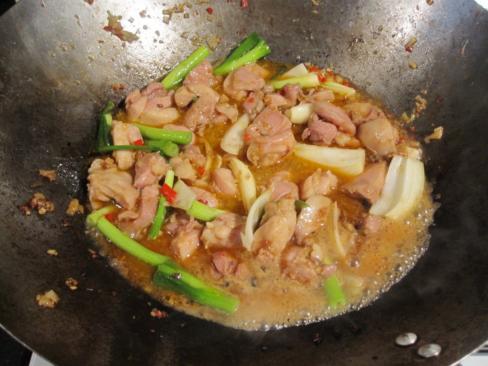 Bubbles n Squeaks Luke Nguyen's Lemongrass Chilli Chicken Ga Xao Xa Ot