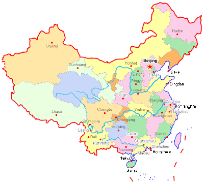 china city map
