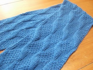 Scarf Knitting Patterns: Asherton Reversible Scarf