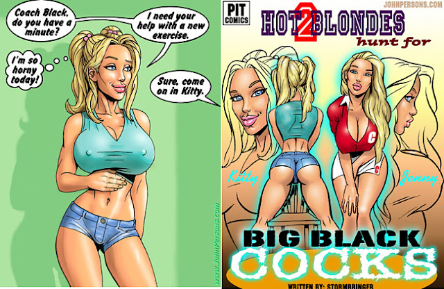 Two Hot Blondes Hunt For Big Black Cocks