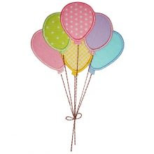 Birthday Balloons Applique