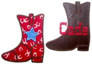 Cowboy boot applique