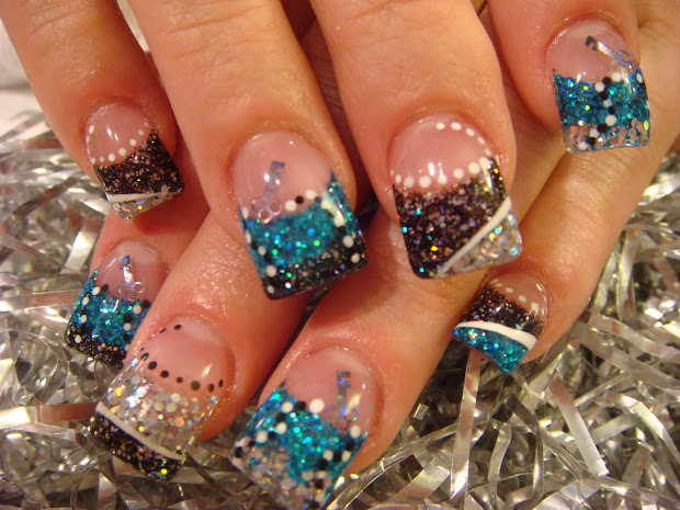 design with gel paint nails