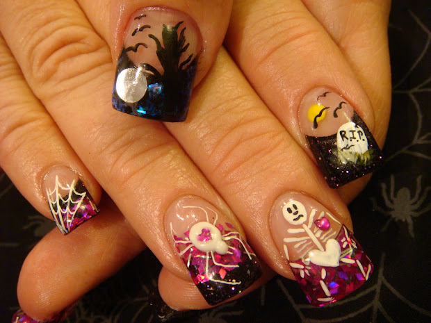 nail art halloween class