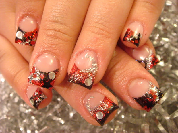 autumn nails acrylic 2010